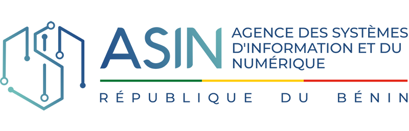 Agence des Systemes D'Information et du Numerique Repbulique du Benin wordmark