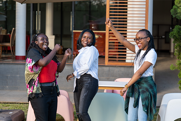 Students celebrate at end-of-the-year party