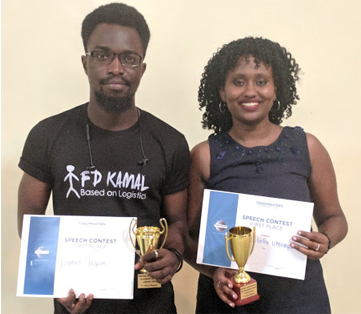 Rwanda toastmasters winners