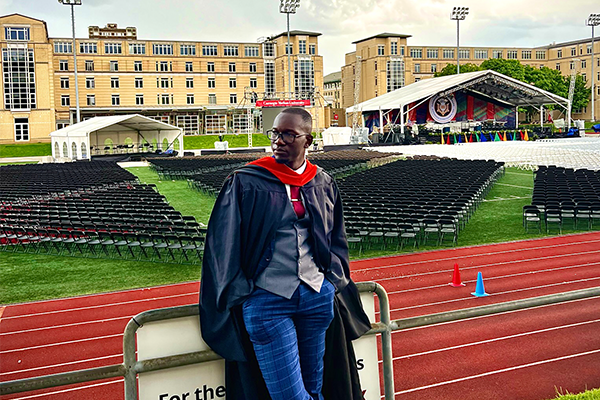 Student at commencement