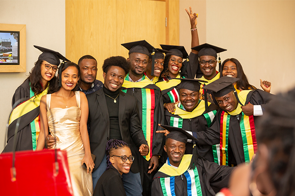 Graduates at the reception