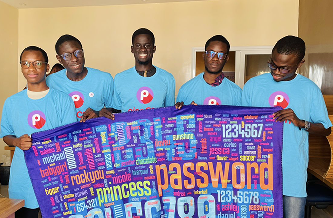 picoCTF team holding password flag