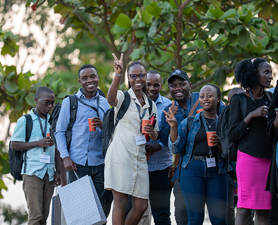 Students gathered together