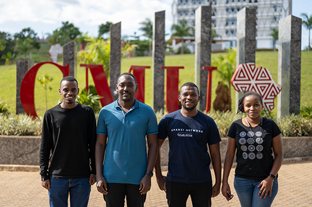 Group photo outside of CMU-Africa