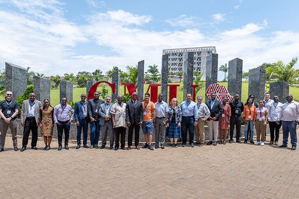 Group photo outside CMU-Africa