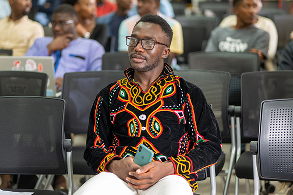 Man sitting in audience