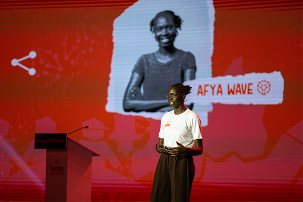 Person on stage