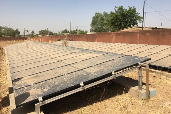 dusty solar panel