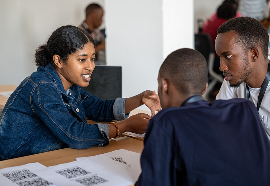 Students in a classroom