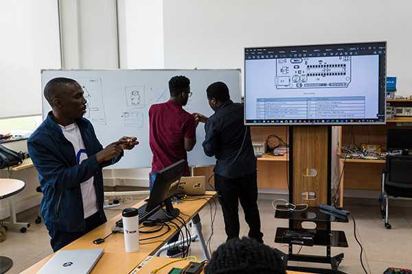 Students in a lab