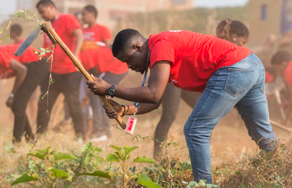 students at umuganda